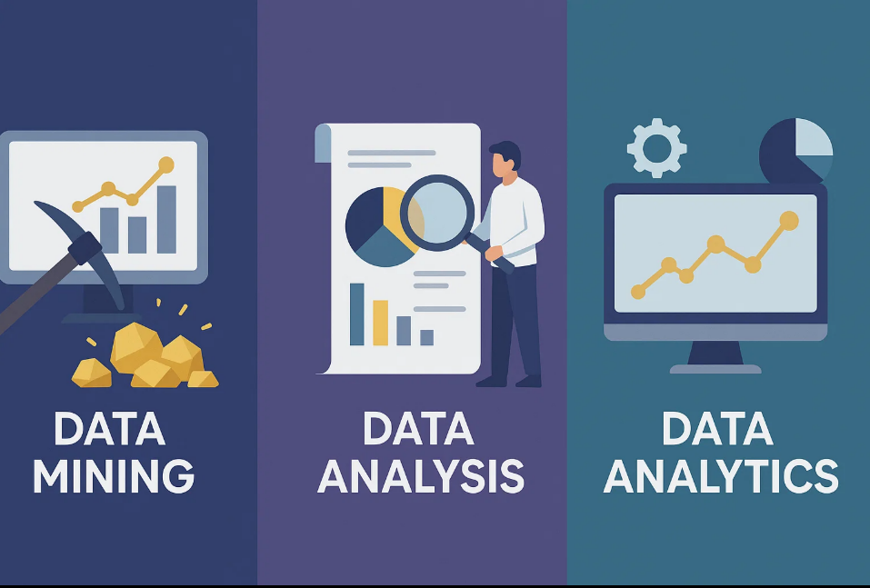 Data Mining vs. Data Analysis vs. Data Analytics: What’s the Difference and Why It Matters